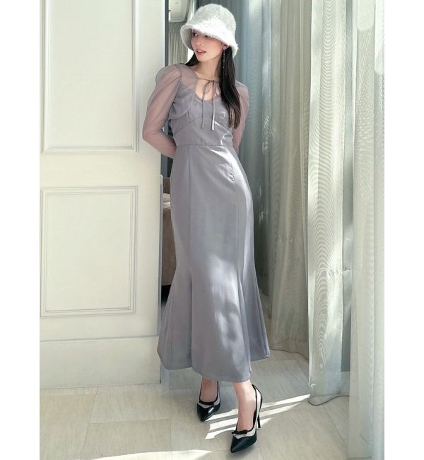 RESEXXY「シアーフラワーマーメイドワンピース」|ワンピース|