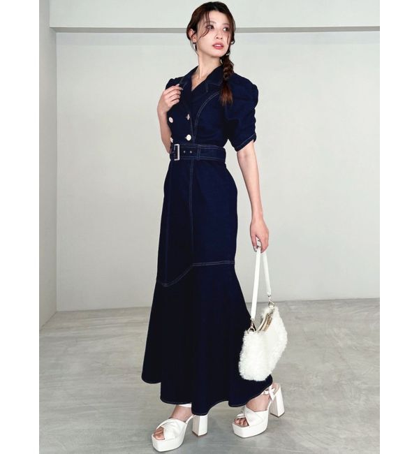 RESEXXY「ステッチデザインマーメイドワンピース」|ワンピース|