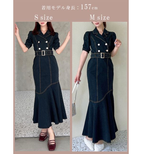 RESEXXY「ステッチデザインマーメイドワンピース」|ワンピース|