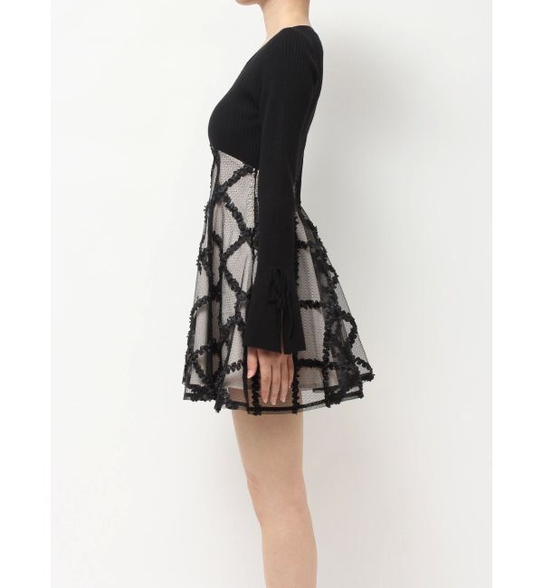 RESEXXY「【追加生産分】ドッキングフレアミニニットワンピース」|ワンピース|