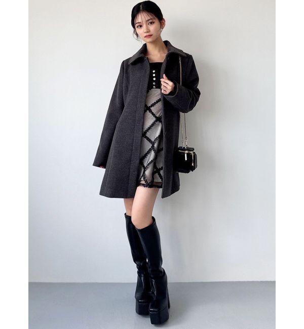 RESEXXY「【追加生産分】ドッキングフレアミニニットワンピース」|ワンピース|