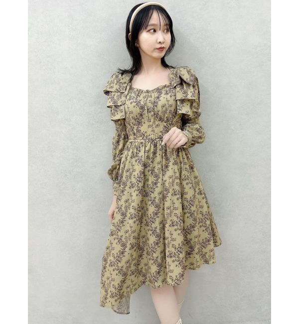 dazzlin「リボンショルダーアシンメトリーワンピース」|ワンピース|