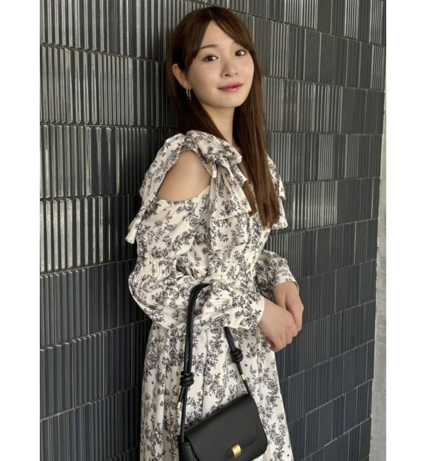 dazzlin「リボンショルダーアシンメトリーワンピース」|ワンピース|