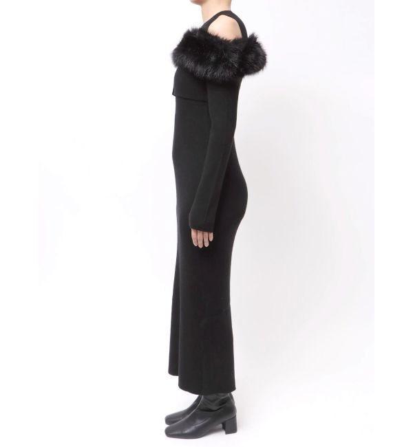 dazzlin「【追加生産分】オフショルファードッキングニットワンピース」|ワンピース|