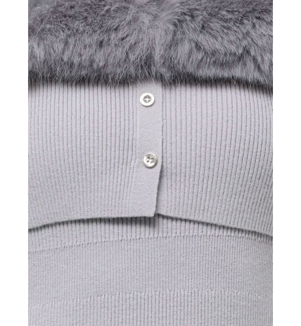 dazzlin「【追加生産分】オフショルファードッキングニットワンピース」|ワンピース|