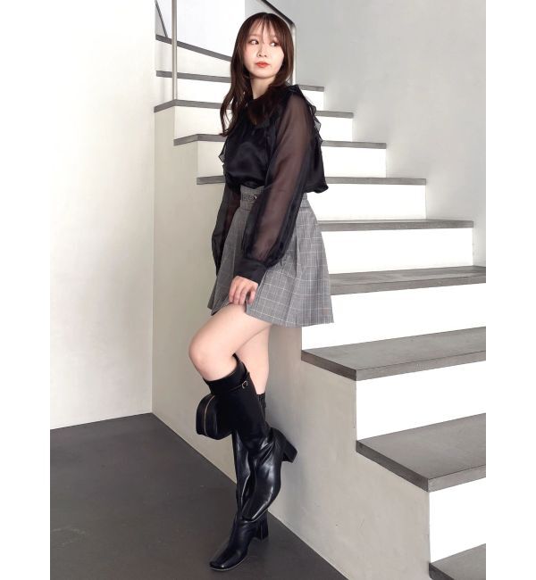 dazzlin「【WEB限定】フリルプチハイタックブラウス」|シャツ・ブラウス|