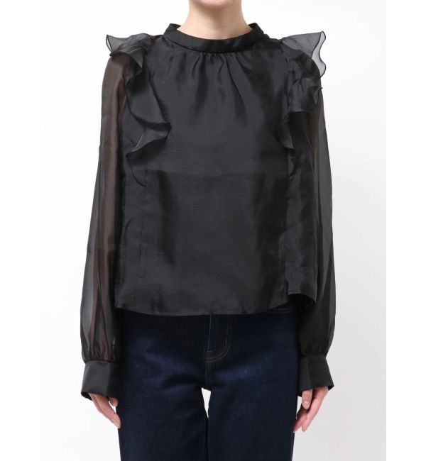 dazzlin「【WEB限定】フリルプチハイタックブラウス」|シャツ・ブラウス|