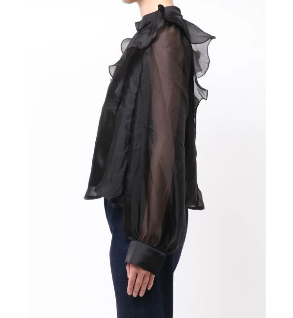 dazzlin「【WEB限定】フリルプチハイタックブラウス」|シャツ・ブラウス|