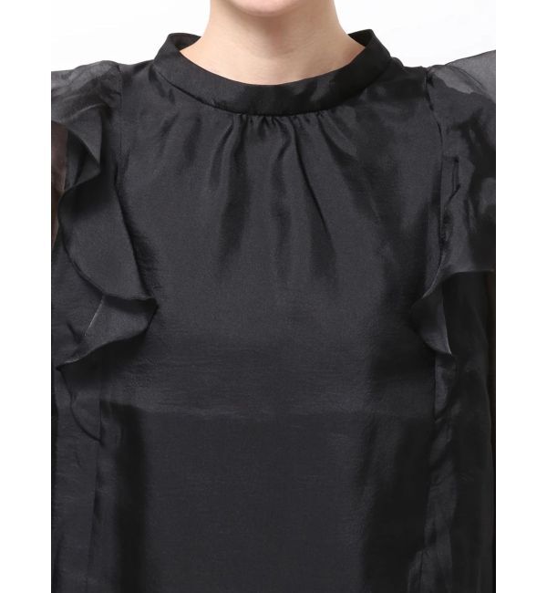 dazzlin「【WEB限定】フリルプチハイタックブラウス」|シャツ・ブラウス|