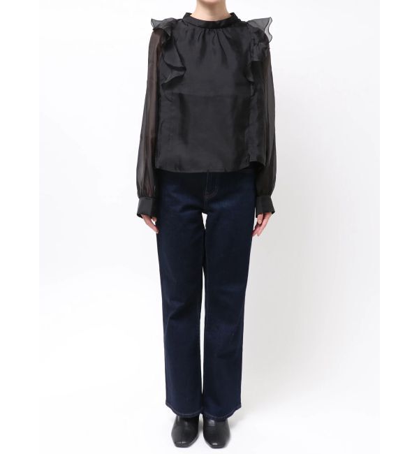 dazzlin「【WEB限定】フリルプチハイタックブラウス」|シャツ・ブラウス|