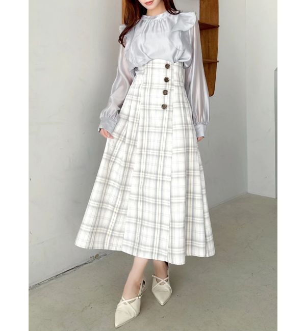 dazzlin「【WEB限定】フリルプチハイタックブラウス」|シャツ・ブラウス|