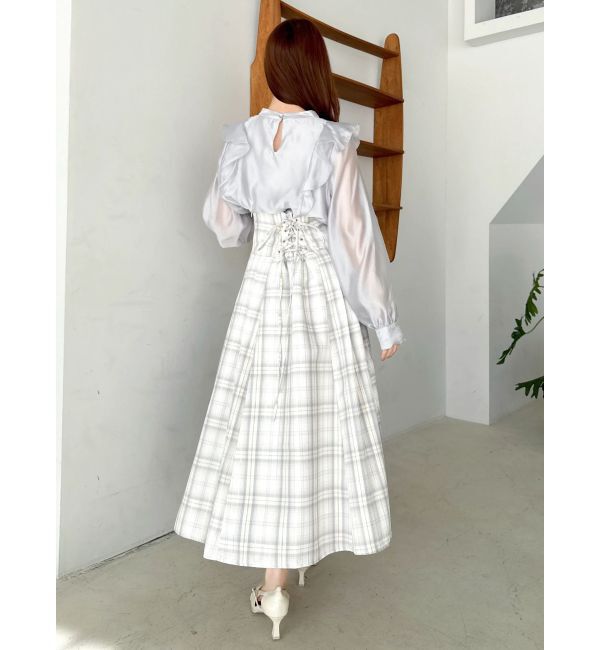 dazzlin「【WEB限定】フリルプチハイタックブラウス」|シャツ・ブラウス|