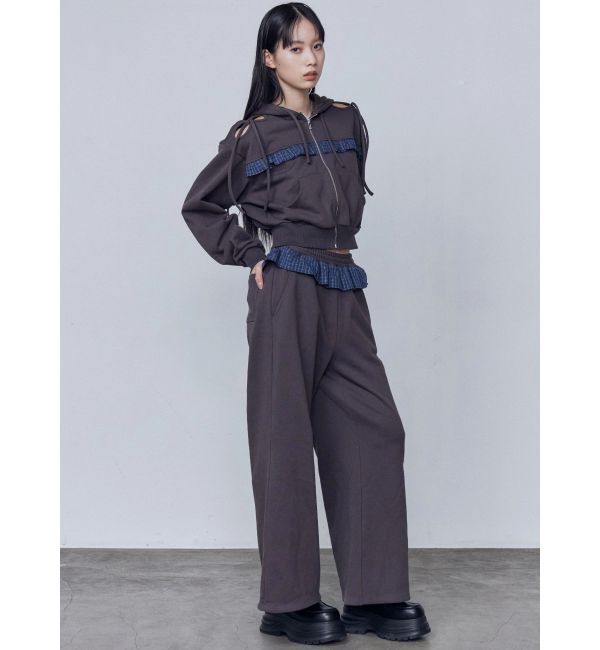 EMODA「カットアウトリボンフーディ」|パーカー|