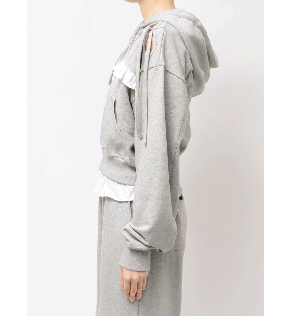 EMODA「カットアウトリボンフーディ」|パーカー|