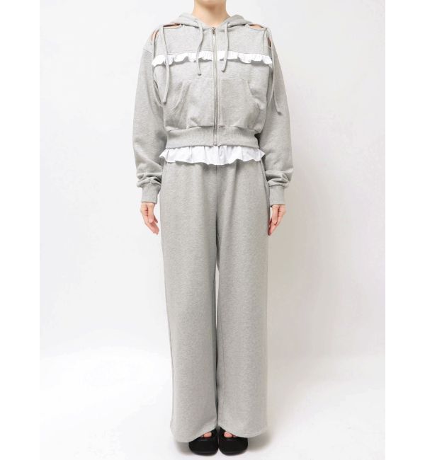 EMODA「カットアウトリボンフーディ」|パーカー|