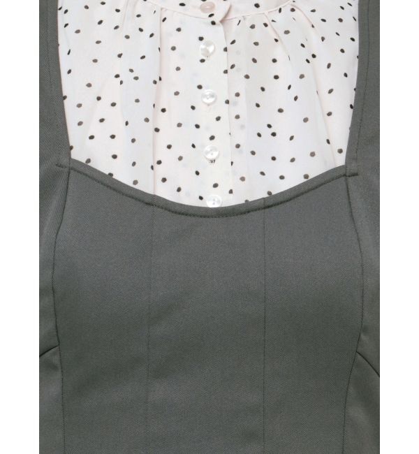 MERCURYDUO「オープンショルダービスチェドッキングワンピース」|ワンピース|