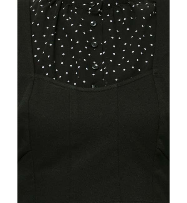 MERCURYDUO「オープンショルダービスチェドッキングワンピース」|ワンピース|