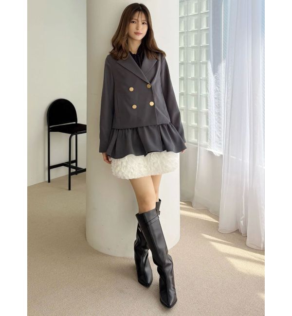 MERCURYDUO「ボリュームチュールティアードミニスカート」|スカート|