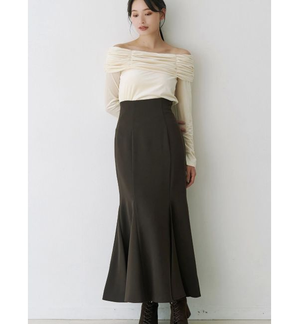 MERCURYDUO「シャーリングベロアカットソー」|Tシャツ・カットソー|