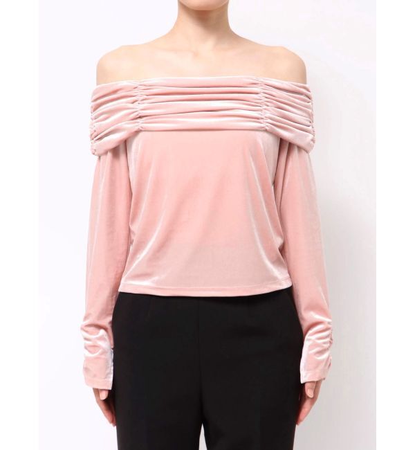 MERCURYDUO「シャーリングベロアカットソー」|Tシャツ・カットソー|