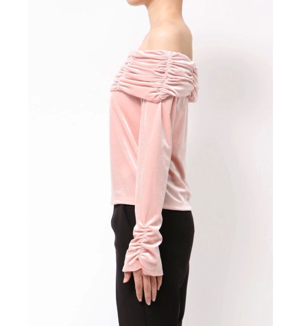 MERCURYDUO「シャーリングベロアカットソー」|Tシャツ・カットソー|