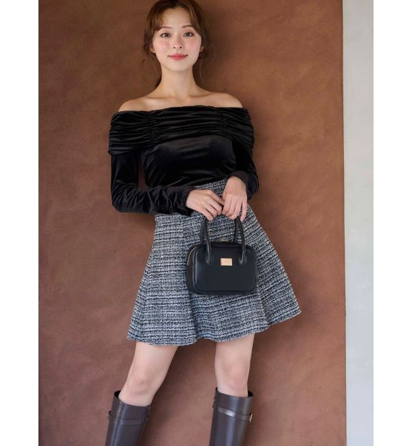 MERCURYDUO「シャーリングベロアカットソー」|Tシャツ・カットソー|