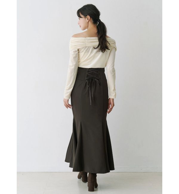 MERCURYDUO「シャーリングベロアカットソー」|Tシャツ・カットソー|