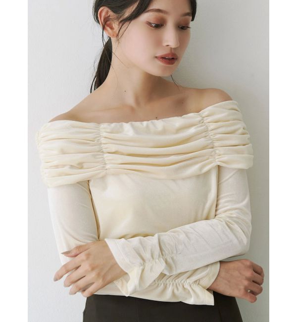 MERCURYDUO「シャーリングベロアカットソー」|Tシャツ・カットソー|イエロー