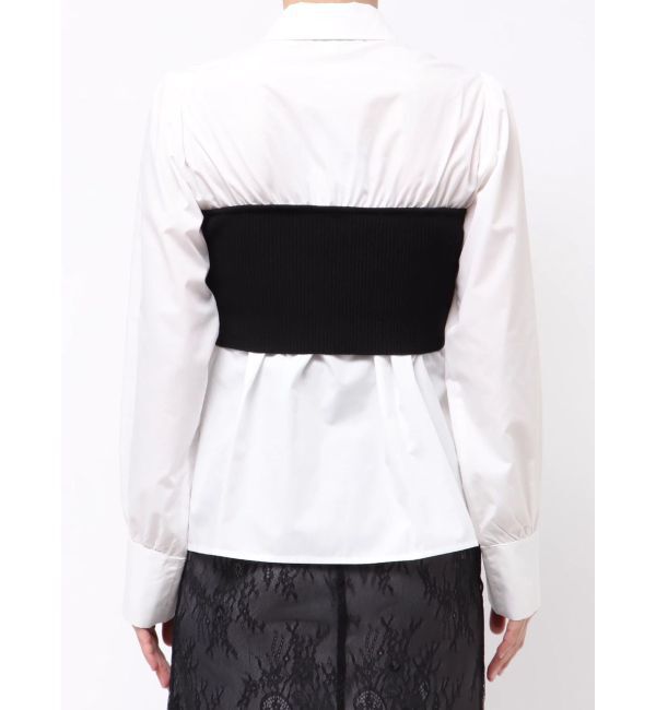 MERCURYDUO「ビスチェドッキングシャツ」|シャツ・ブラウス|