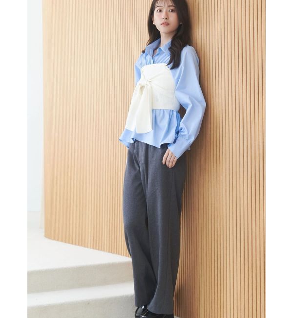 MERCURYDUO「ビスチェドッキングシャツ」|シャツ・ブラウス|