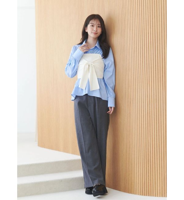 MERCURYDUO「ビスチェドッキングシャツ」|シャツ・ブラウス|