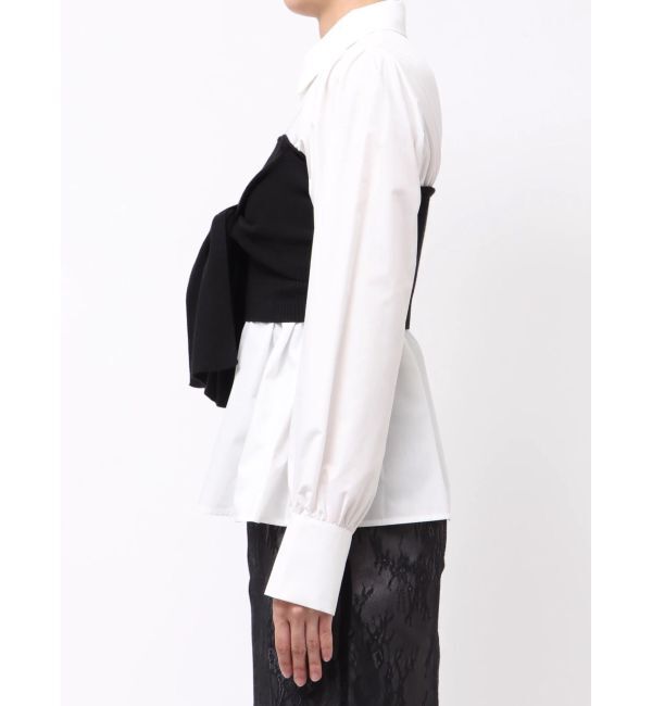 MERCURYDUO「ビスチェドッキングシャツ」|シャツ・ブラウス|