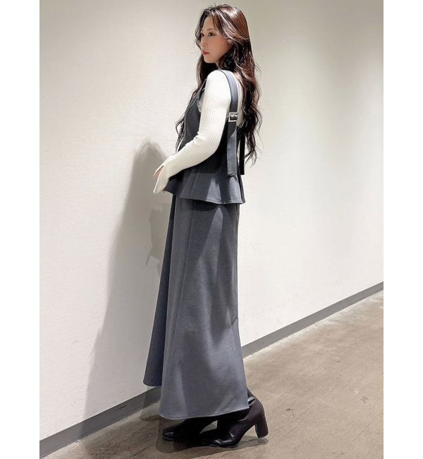 MERCURYDUO「ペプラムジャンスカ」|ジャンパースカート|