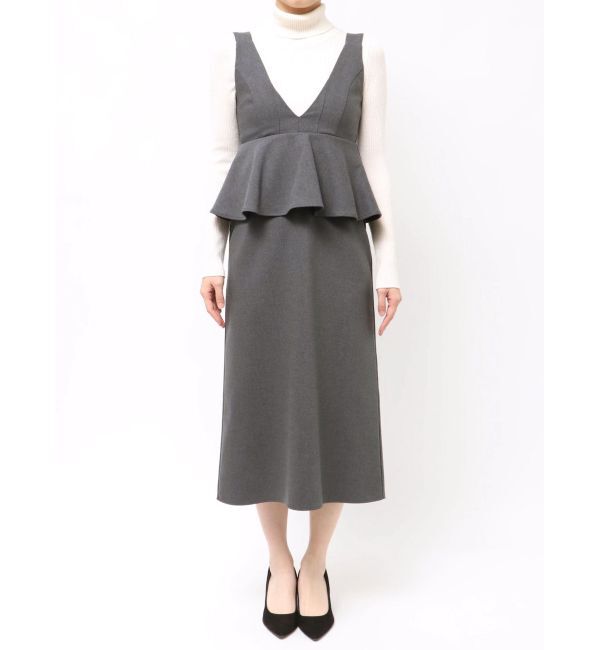 MERCURYDUO「ペプラムジャンスカ」|ジャンパースカート|