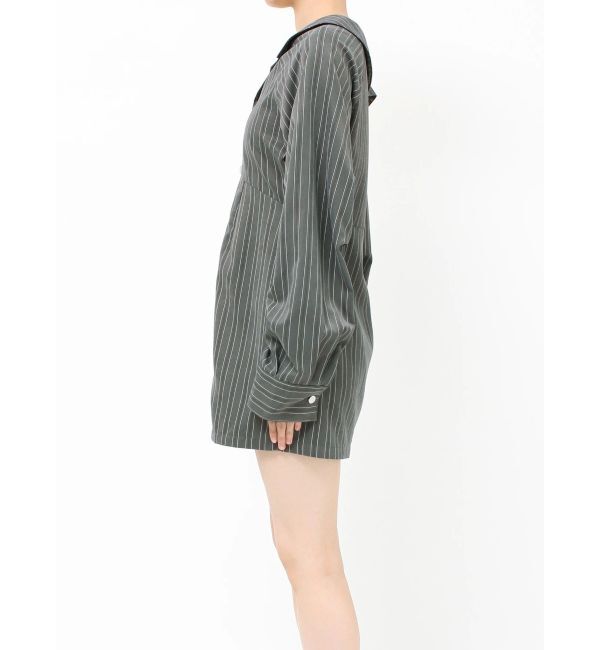 MURUA「アシメショルダーミニシャツワンピース」|ワンピース|