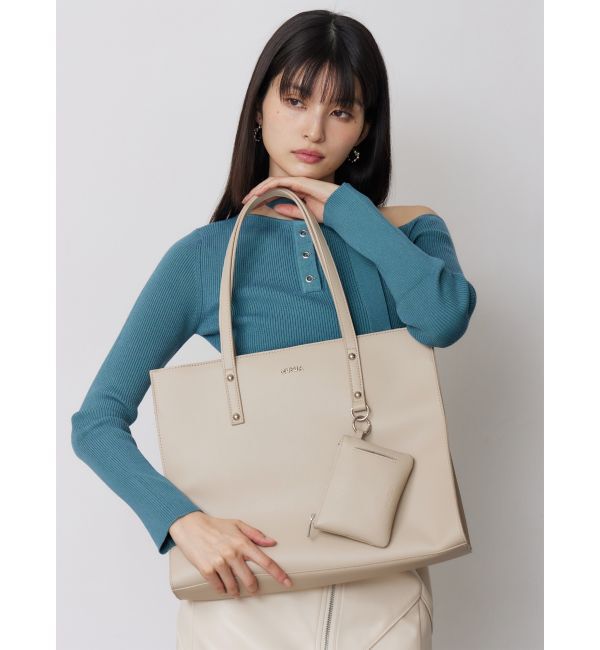 MURUA「ベーシックロゴトートバッグ」|トートバッグ|ベージュ