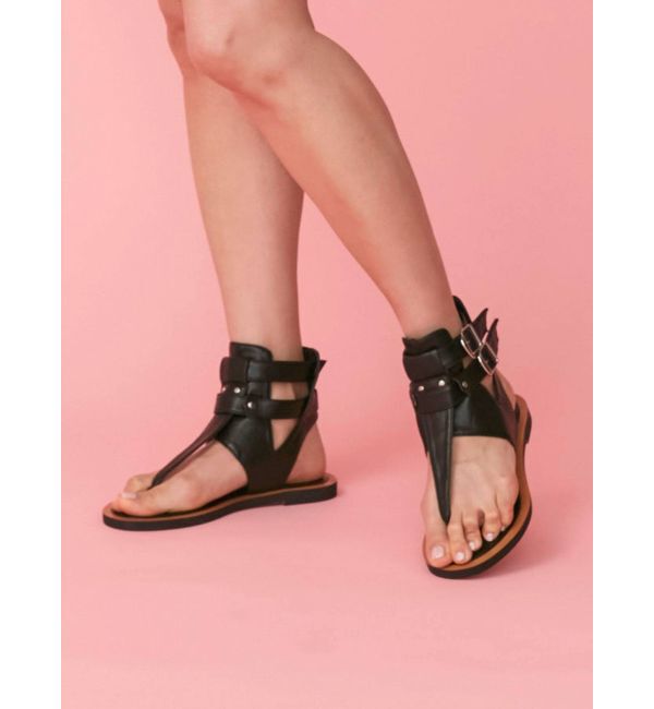 Ungrid「アンクルストラップフラットサンダル」|サンダル|