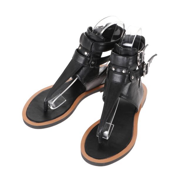 Ungrid「アンクルストラップフラットサンダル」|サンダル|