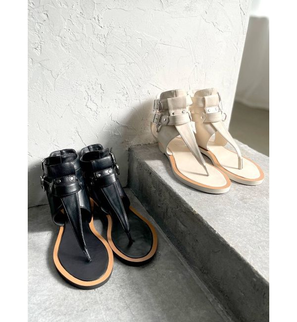 Ungrid「アンクルストラップフラットサンダル」|サンダル|