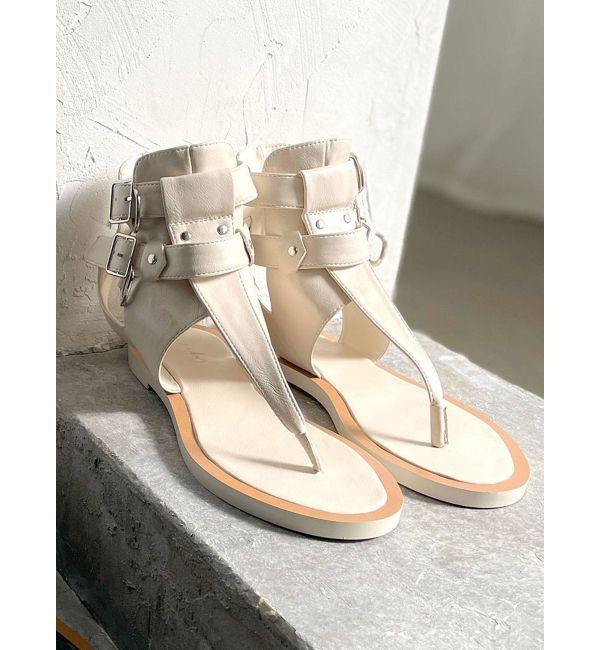 Ungrid「アンクルストラップフラットサンダル」|サンダル|