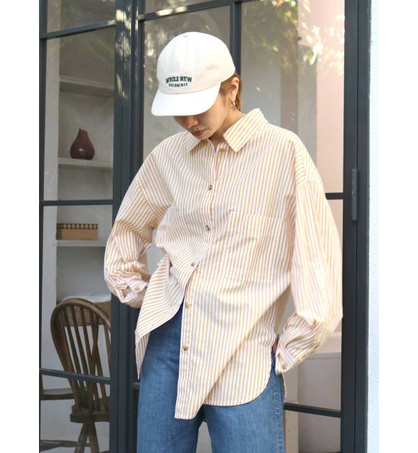 Ungrid「ストライプルーズシャツ」|シャツ・ブラウス|