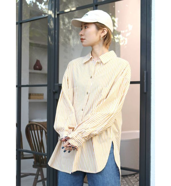 Ungrid「ストライプルーズシャツ」|シャツ・ブラウス|