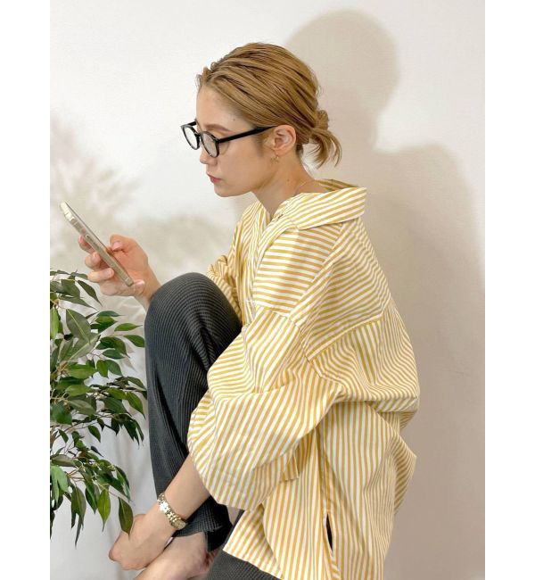 Ungrid「ストライプルーズシャツ」|シャツ・ブラウス|