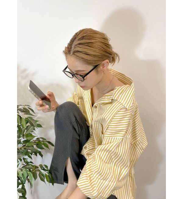 Ungrid「ストライプルーズシャツ」|シャツ・ブラウス|