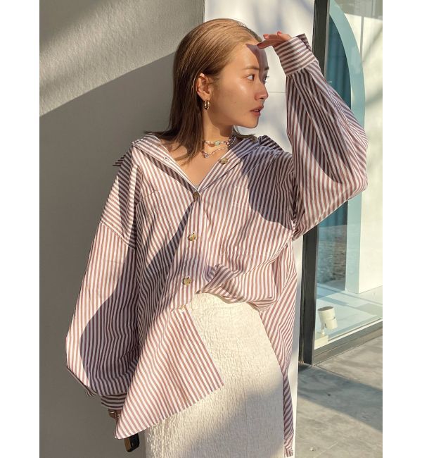 Ungrid「ストライプルーズシャツ」|シャツ・ブラウス|