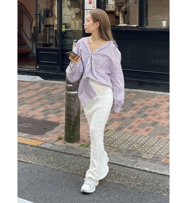 Ungrid「ストライプルーズシャツ」|シャツ・ブラウス|