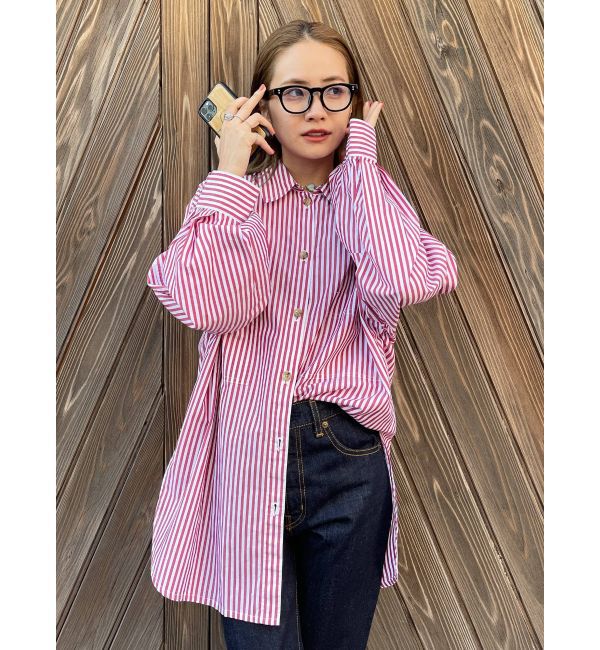 Ungrid「ストライプルーズシャツ」|シャツ・ブラウス|