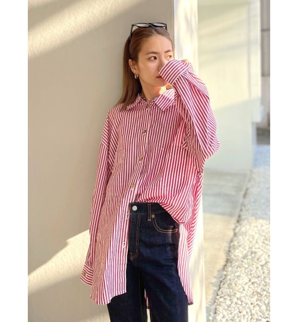 Ungrid「ストライプルーズシャツ」|シャツ・ブラウス|