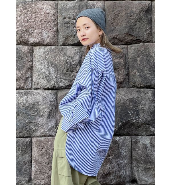Ungrid「ストライプルーズシャツ」|シャツ・ブラウス|