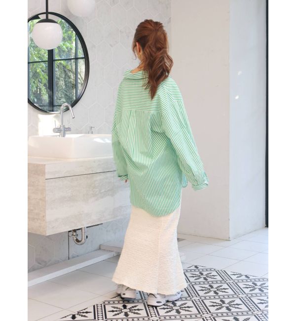 Ungrid「ストライプルーズシャツ」|シャツ・ブラウス|